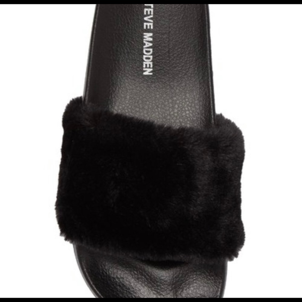Steve Madden Fuzzy Slides - image 4